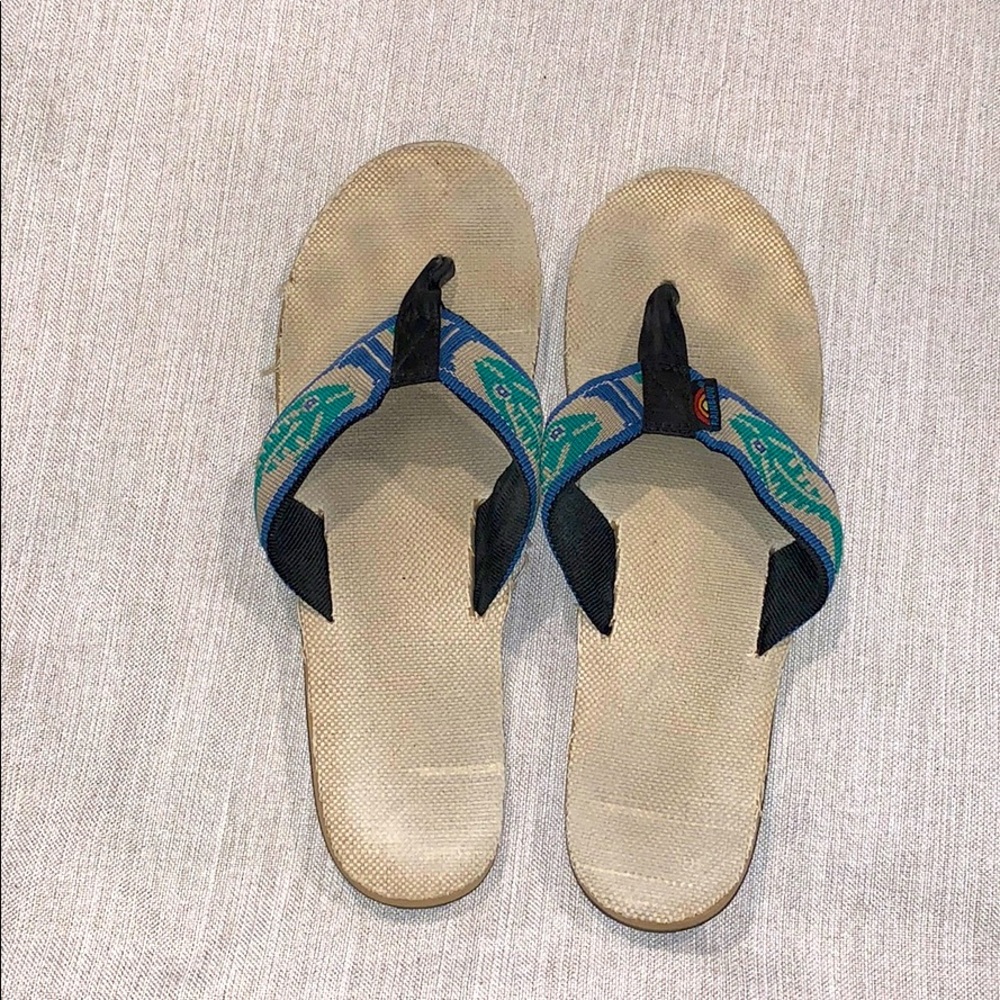 Hemp fish rainbow sandals